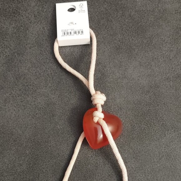 Madewell Carved Heart Bag Charm Red & Pink Handbag Backpack Jewelry NWT - Picture 5 of 5